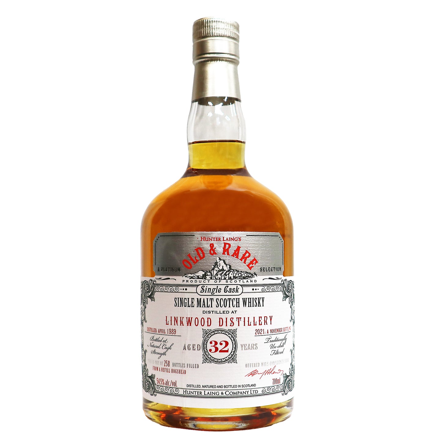 【オールド&レア】リンクウッド 1989 32年 54.5度 700ml/ハンターレイン