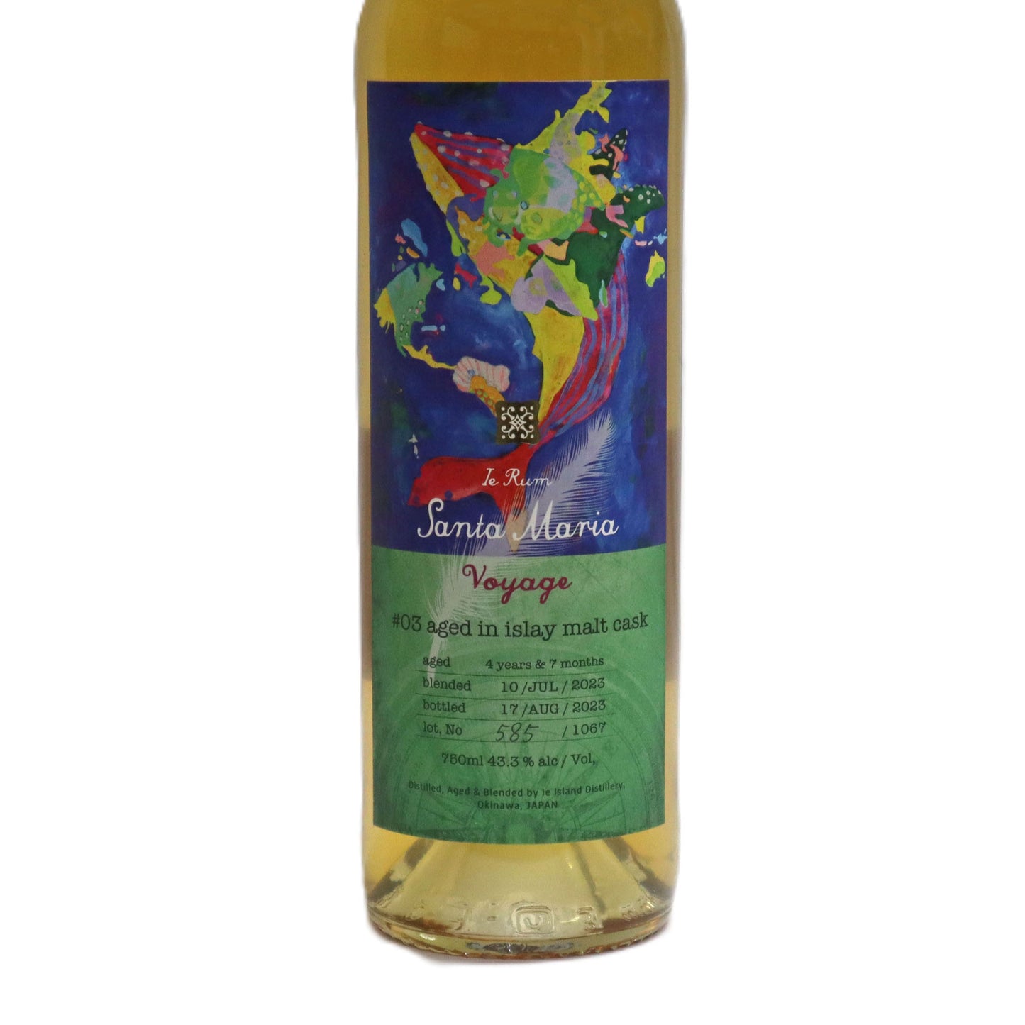 【イエラム サンタマリア ボヤージュ】 Ie Rum Santa Maria Voyage #03 aged in islay malt cask 750ml/伊江島蒸溜所