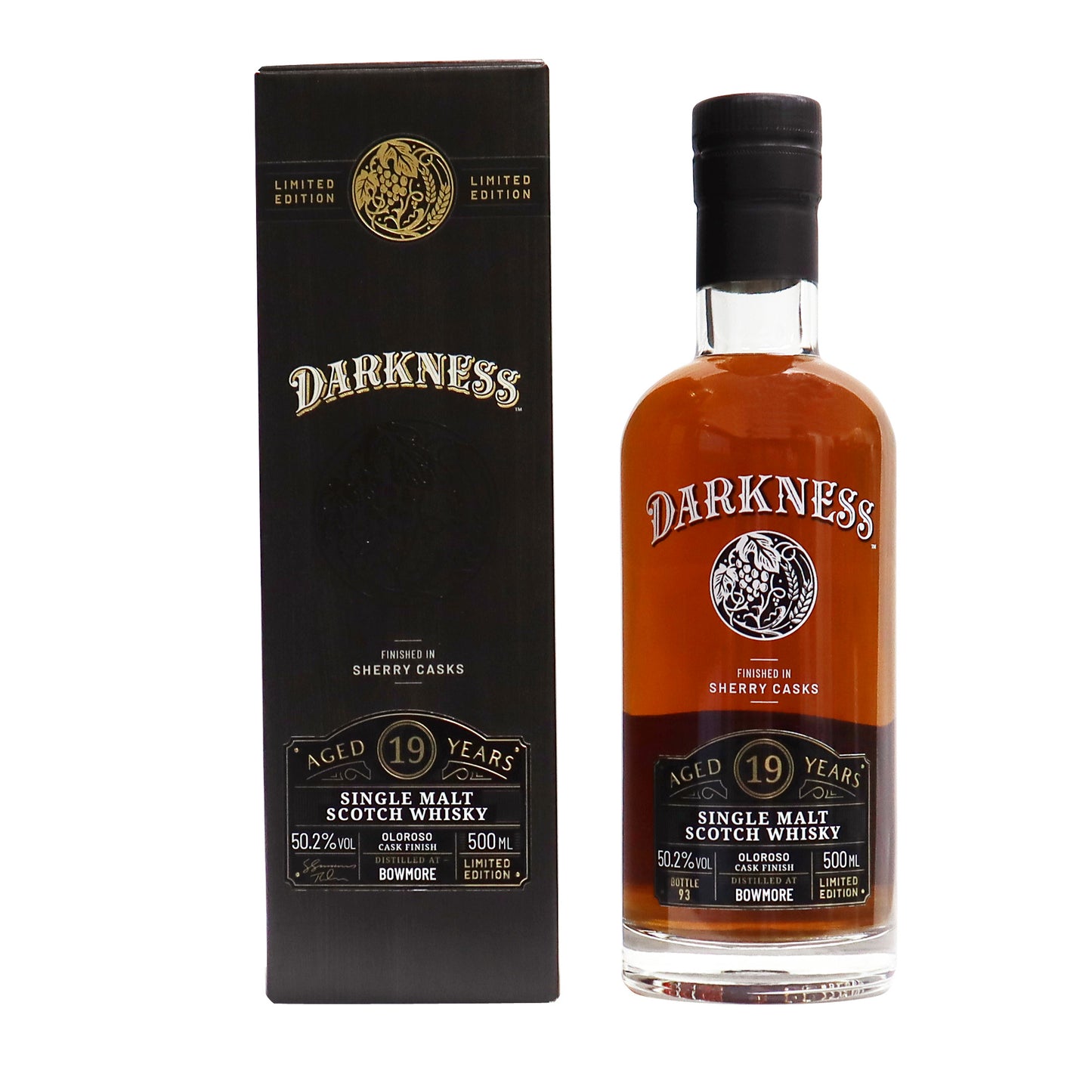【ダークネス ボウモア 】19年 シェリーカスク 50.2度 500ml/ボウモア蒸溜所