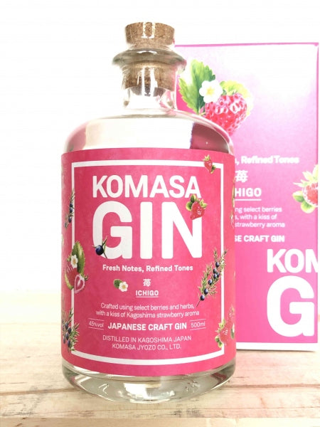 KOMASA GIN 苺 500ml/小正嘉乃助蒸溜所