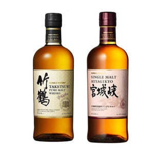 ニッカ竹鶴ピュアモルト、宮城峡2本セット 竹鶴ピュアモルト ＆ シングルモルト宮城峡 2本飲み比べセット | 大塚酒店