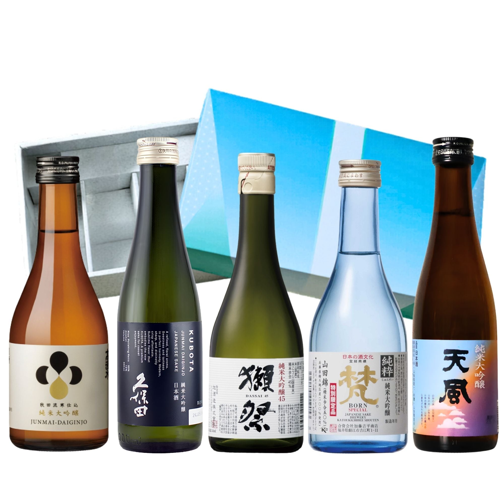 日本酒 純米大吟醸 飲み比べセット】 獺祭 久保田 梵 高清水 天風入り