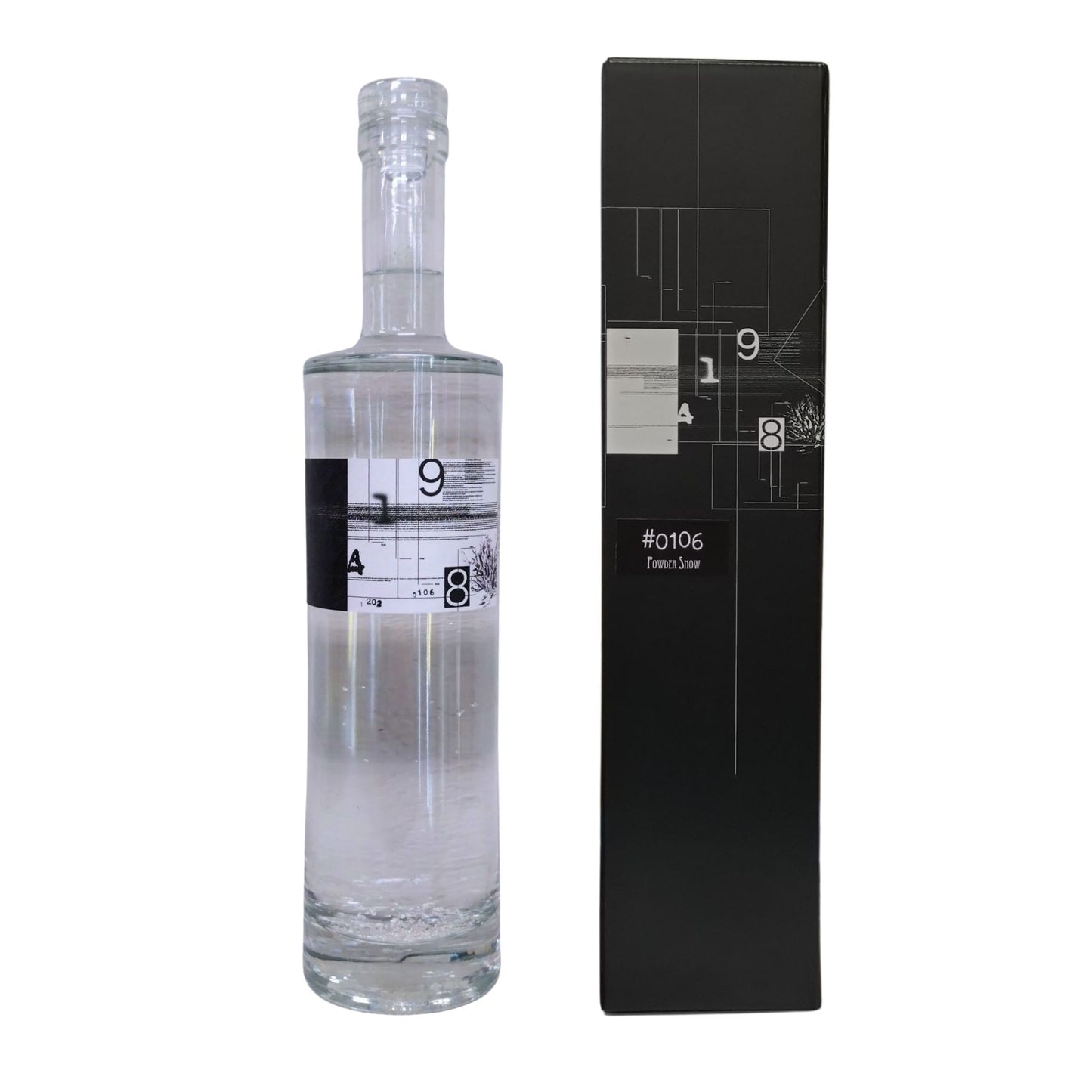 【9148】 レシピNo.0106 POWDER SNOW クラフトジン 50° 700ml/北海道自由ウヰスキー 紅櫻蒸溜所