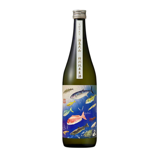 【大山】特別純米酒 しぼりたて 活魚ラベル 1800ml/加藤嘉八郎酒造