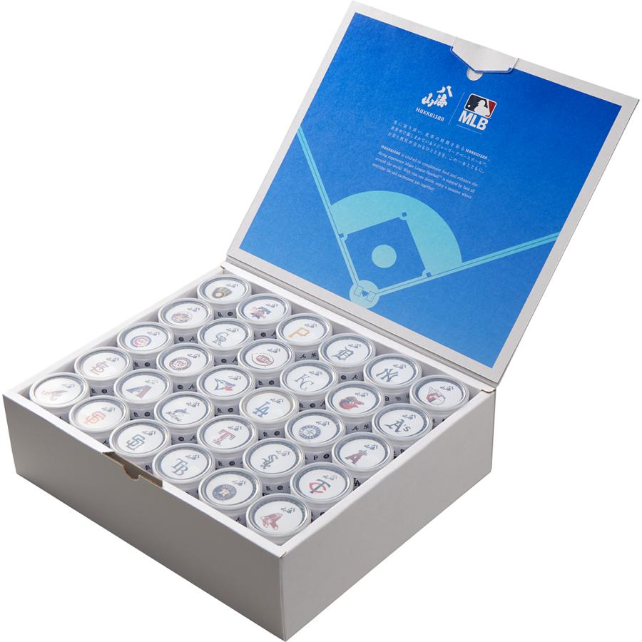 【八海山】特別本醸造 八海山　MLB30 球団コレクションセット 限定デザイン缶  180mlx30本/ 八海醸造 ※ 4/17発送予定