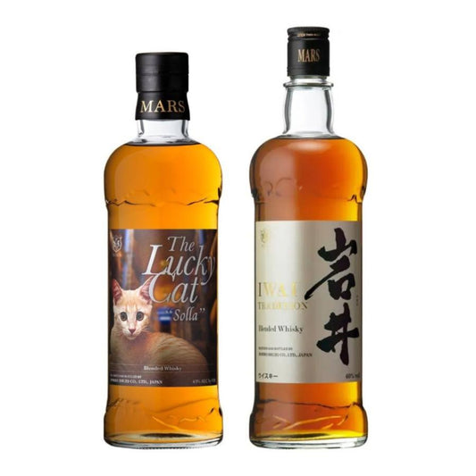 【本坊酒造】ザ・ラッキーキャット ソラ 43% & 岩井トラディション 700ml 40%× 2本セット/本坊酒造