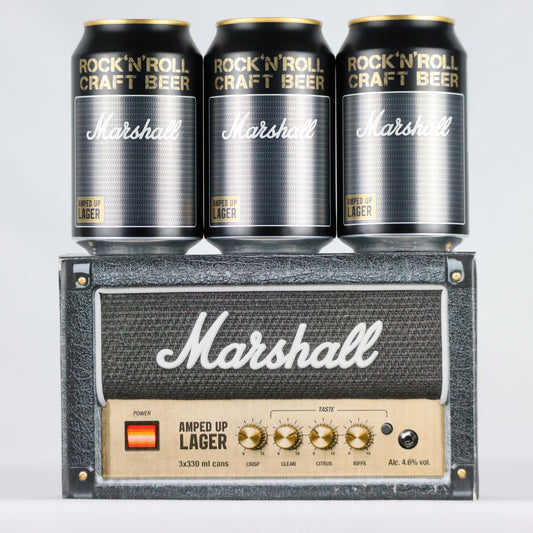Marshall(マーシャル)公式ビール アンプトアップ・ラガー 330ml 3本セット